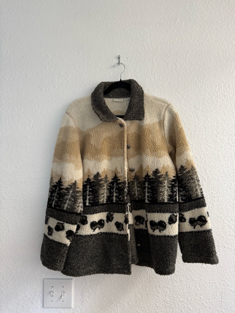 White Stag Women's Fuzzy Sherpa Jacket Size Large